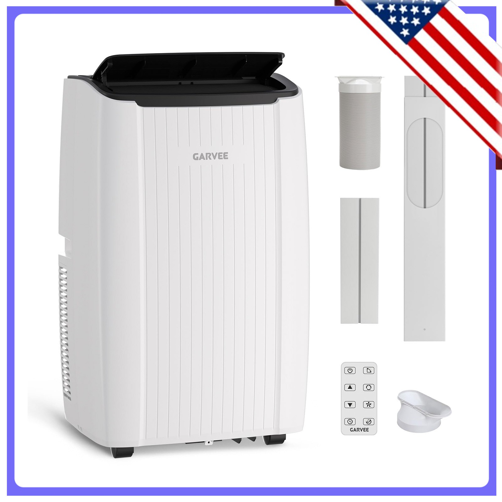12000 BTU Portable Air Conditioner 3-in-1 Cooling System with Dehumidifier & Fan