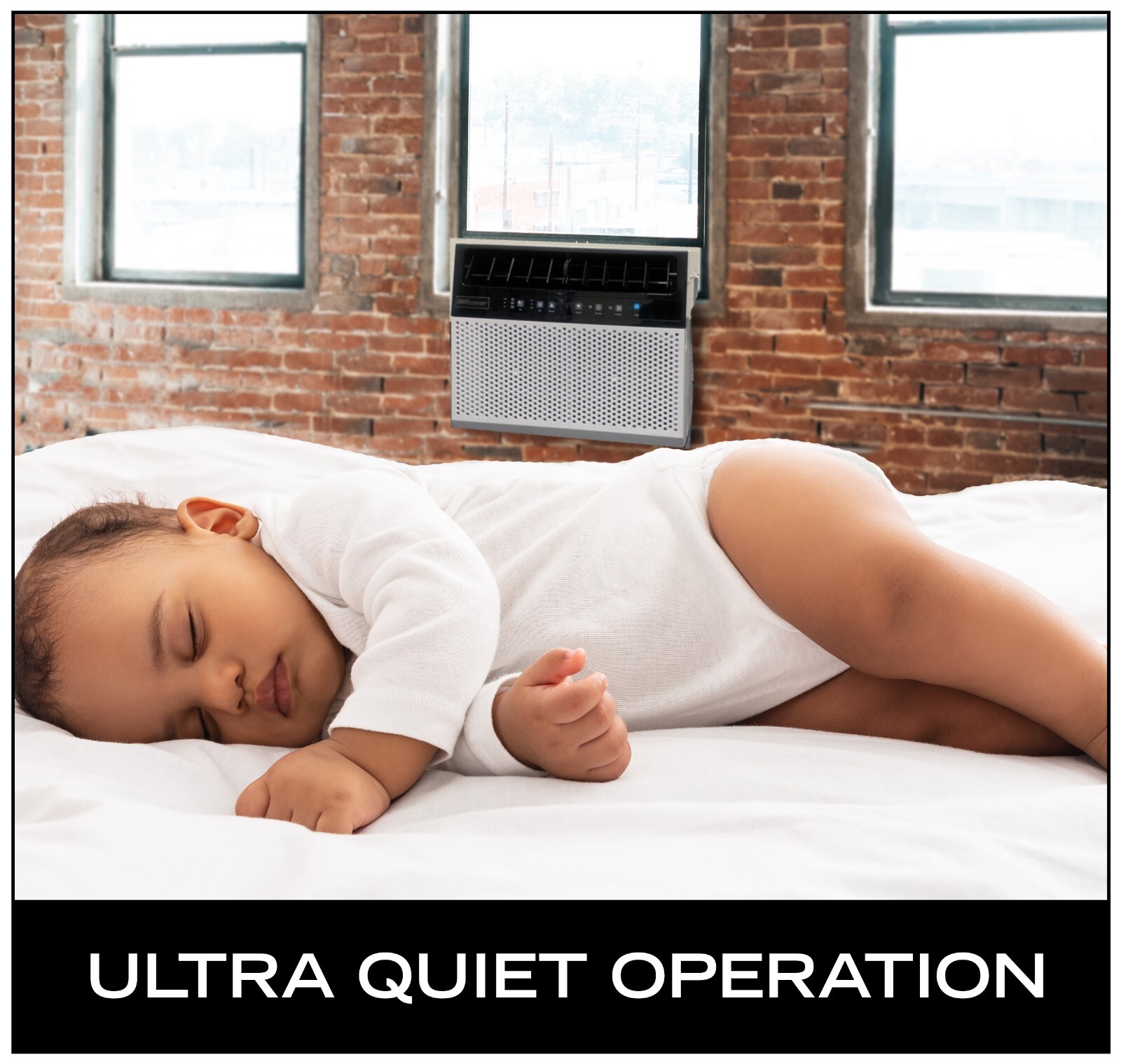 MobilComfort 12kBTU Window Sill Saddle Air Conditioner 16,000 BTU( ASHRAE) Heat