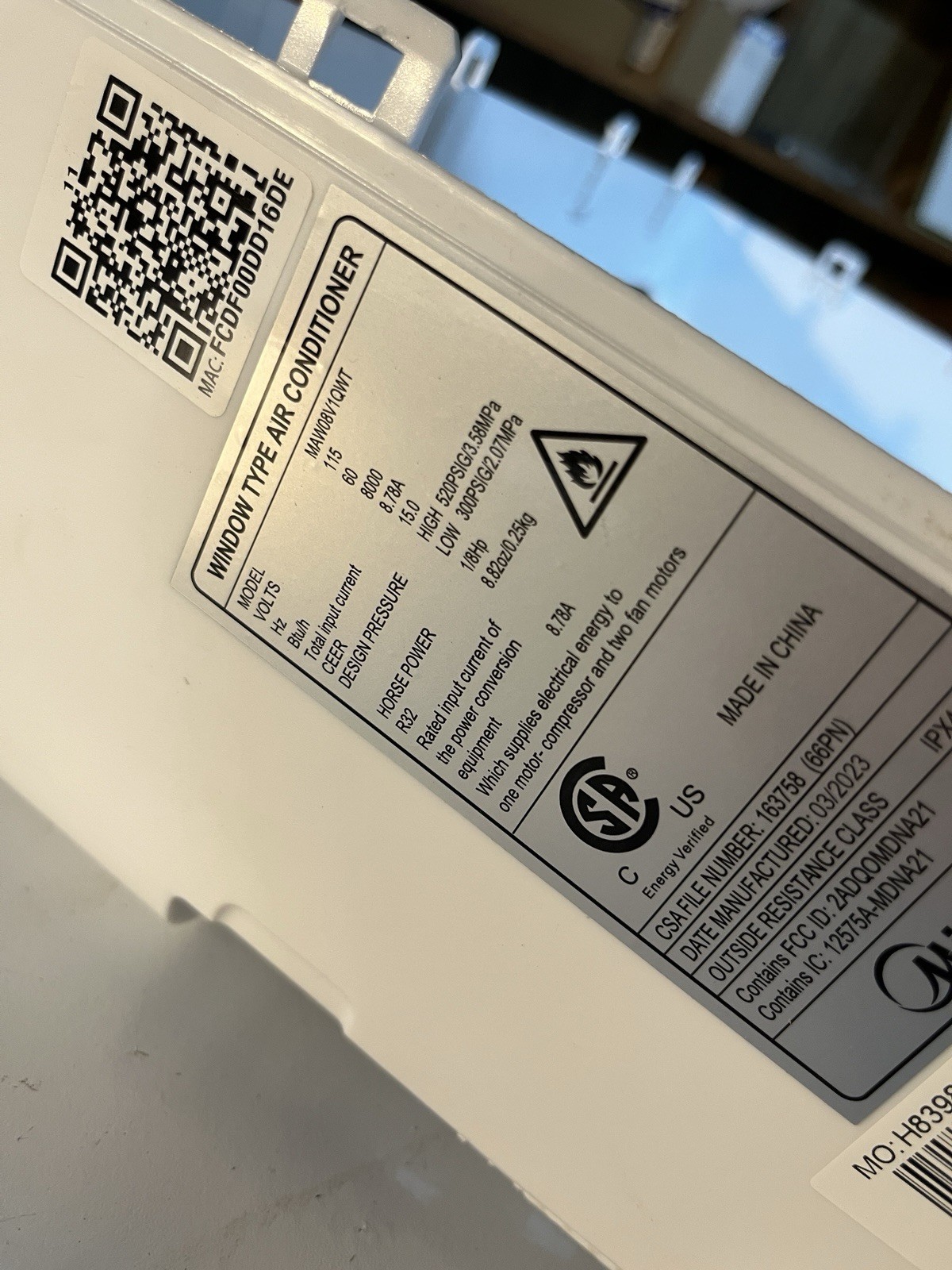 Midea Front Panel Window Air Conditioner U Shape