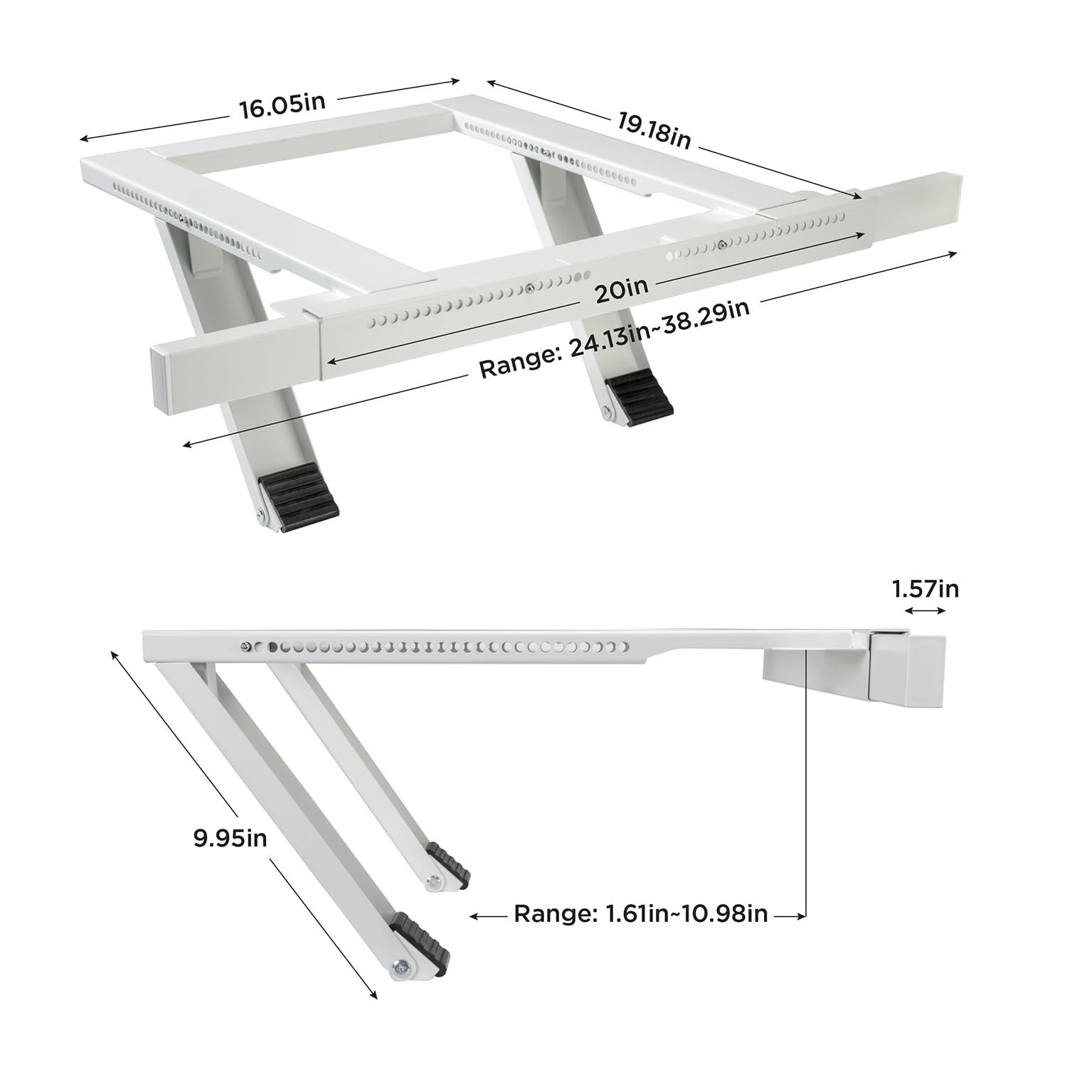 Ivation Window Air Conditioner Mounting Support Bracket, No Tools, Screws or …