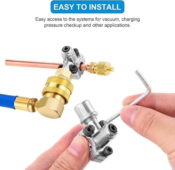Service Access Valves Kit, 20PC Access Service Valve 1/4” SAE x 1/4” OD x