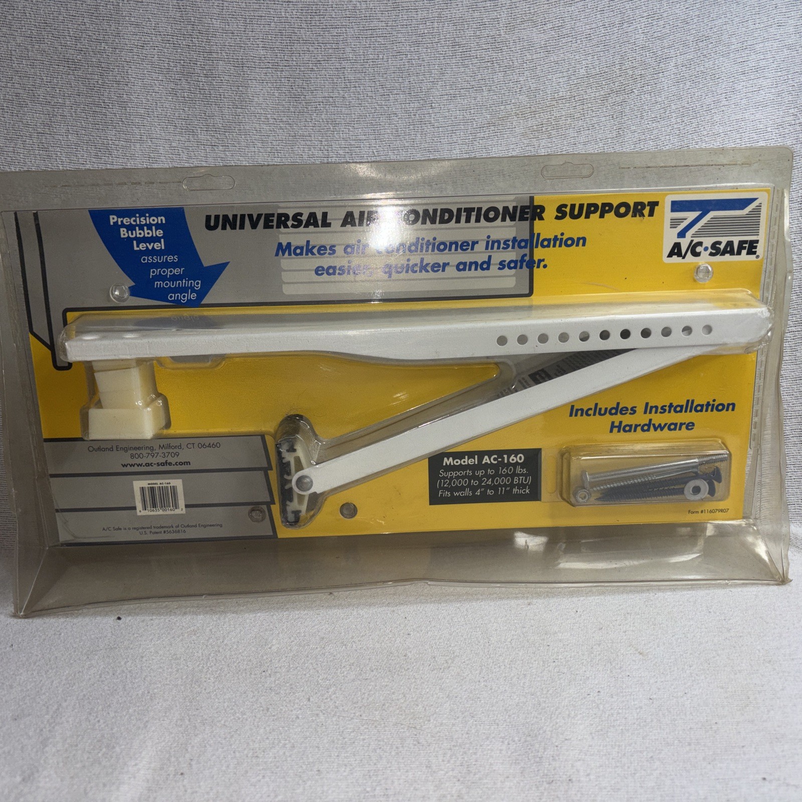 Heavy-Duty AC Brackets Air Conditioner Support Robust Stainless Steel- Up To 160