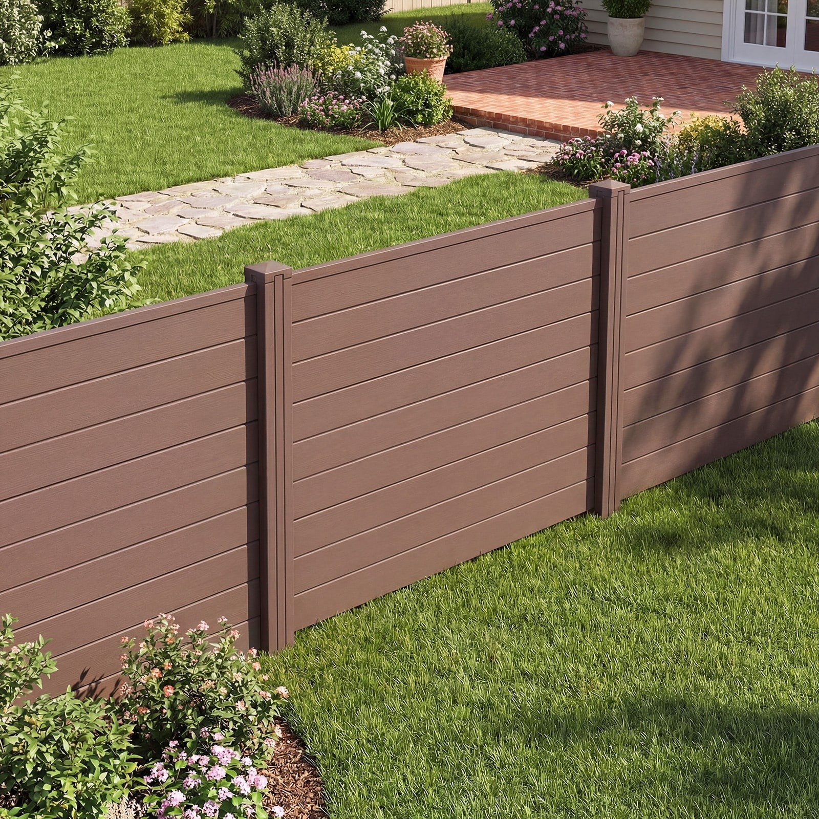 Costway 2/4 Pack 48″ x 38″ Air Conditioner Fence Screen Panel Kit with