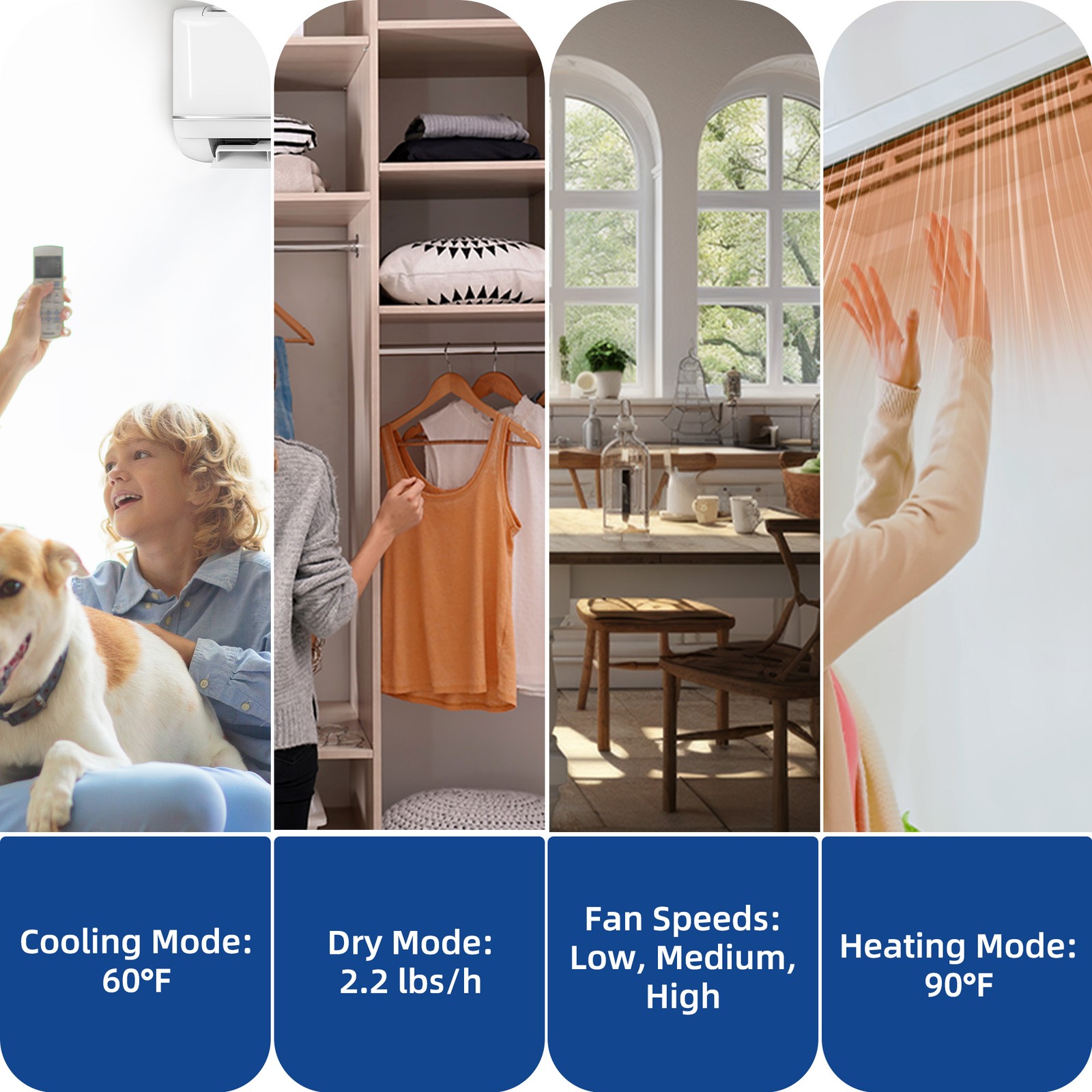 12,000 BTU Mini Split AC/Heat Pump 21 SEER 220V WiFi Enabled for Smart Cooling