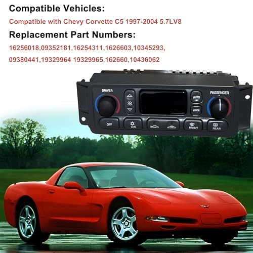 16256018 Upgrade A/C Heater Climate Control Module Compatible with Corvette