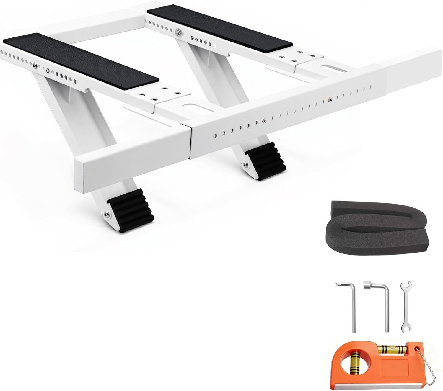 Window AC Support Bracket, No-Drill No-Tool Air Conditioner Support Bracket Adju