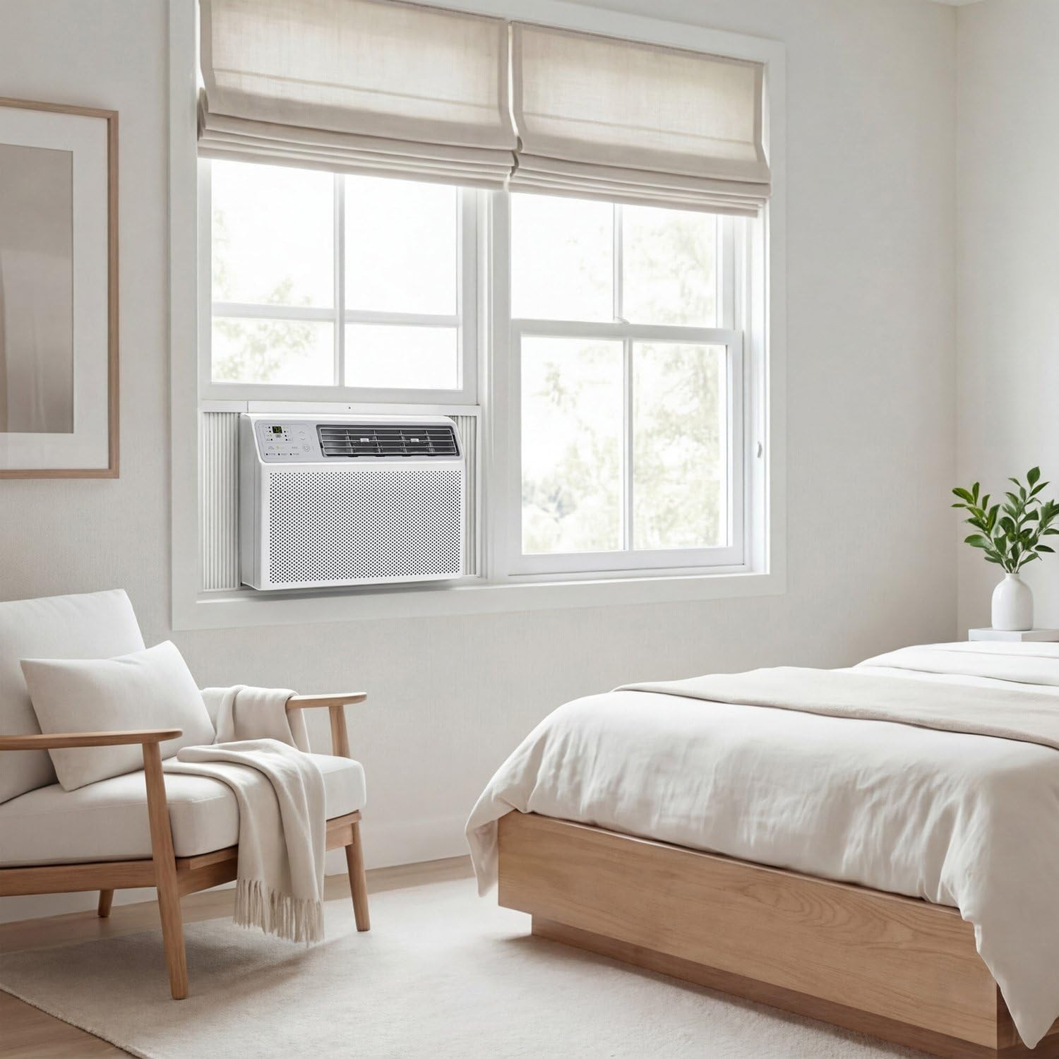 H14W35W 14,000 BTU Smart Window Air Conditioner, AC Unit, Fan & Dehumidifier, 70