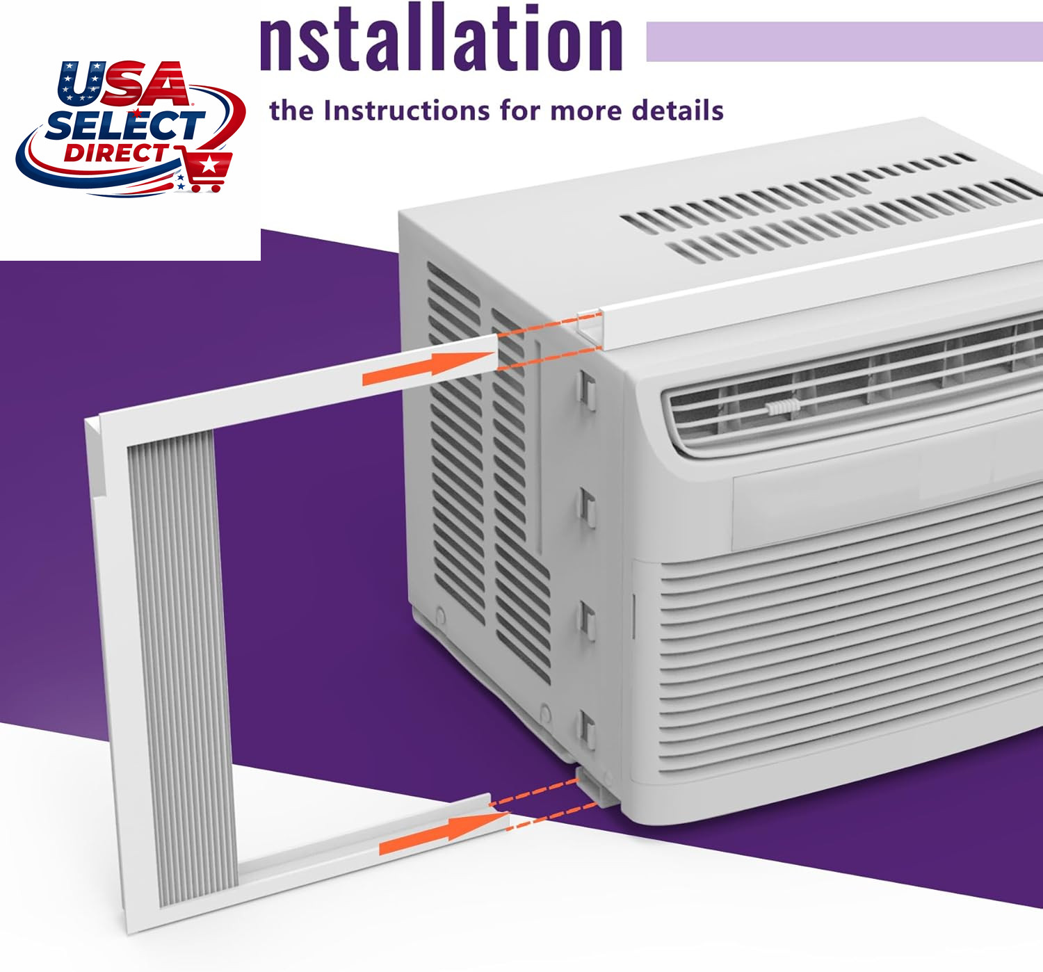 Window Air Conditioner Side Panels Insulation Kit Adjustable Filler