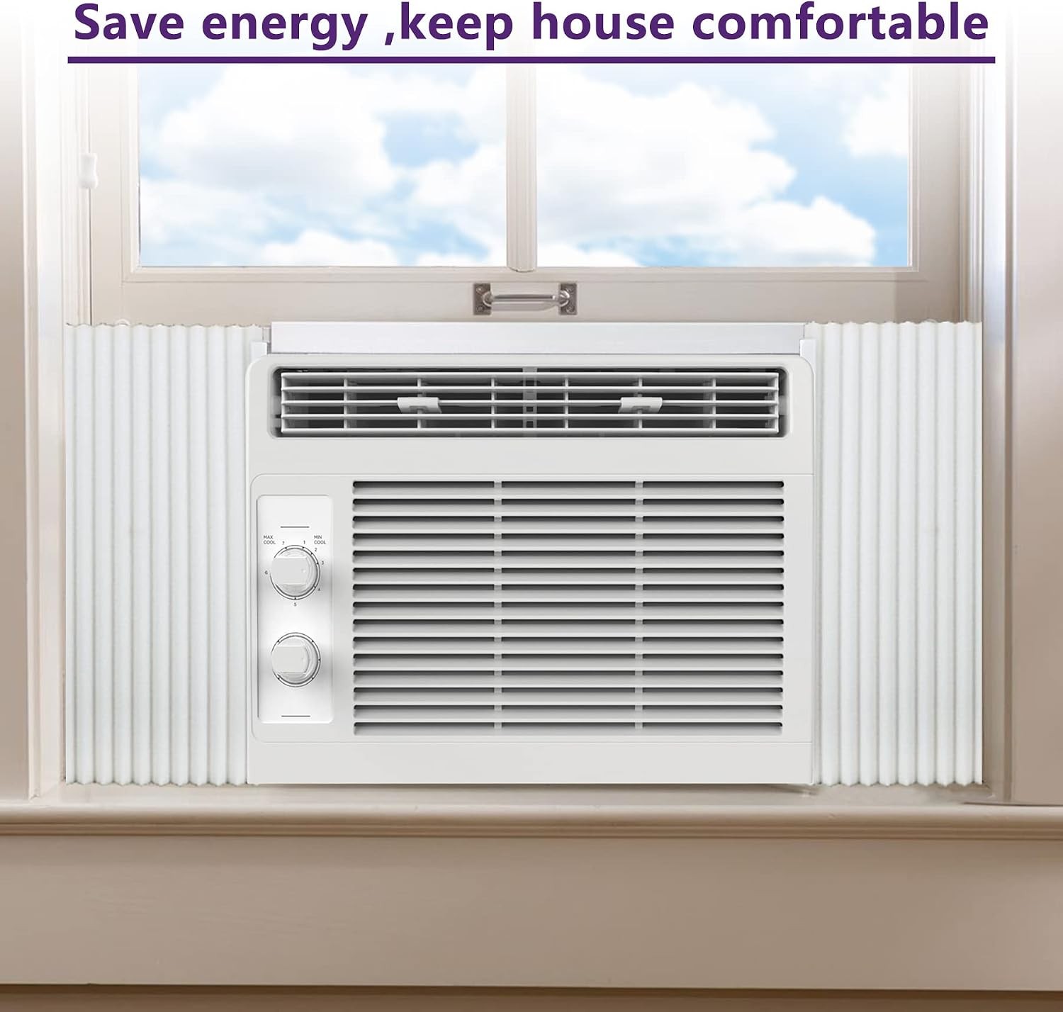 Window Air Conditioner Foam Insulation Panels,Window AC Side Panel Kit,Summer an