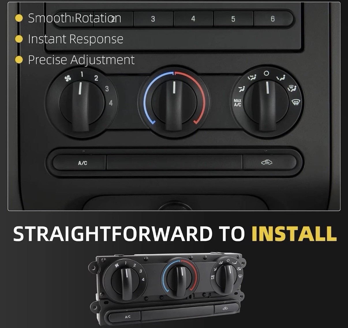 – SWITCHRISE 599-172 A/C Heater Climate Control Module For Ford F-150