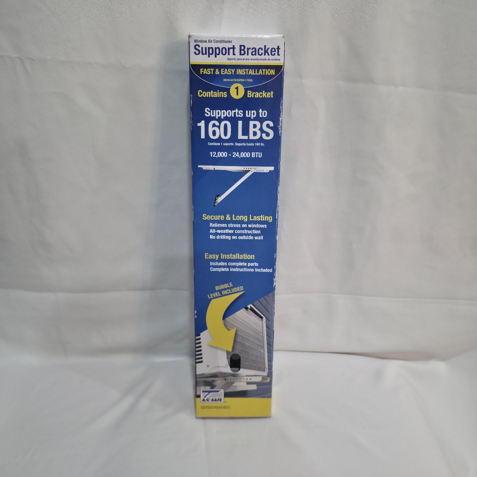 AC-Safe Universal Heavy-Duty Air Conditioner Support Holds 160 lbs 12k-24k BTU