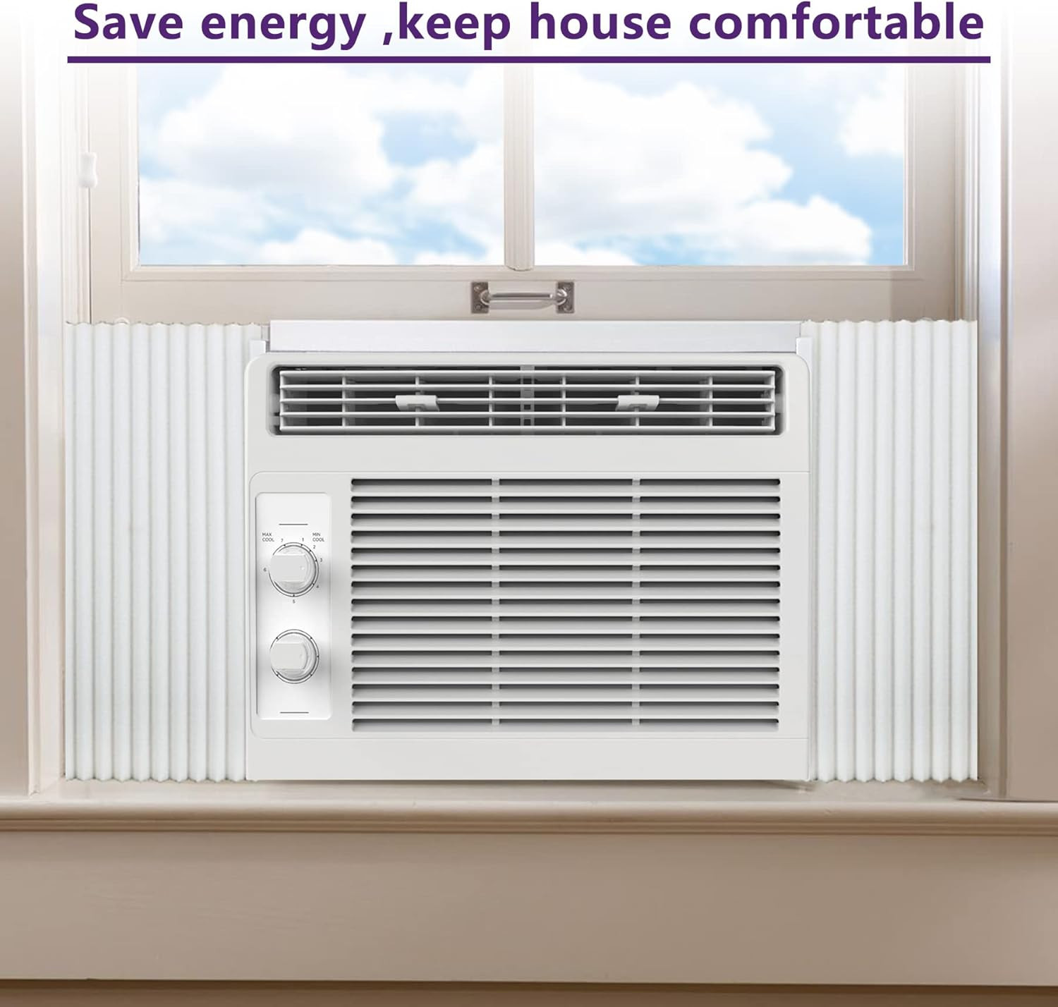 Window Air Conditioner Foam Insulation Panels,Window AC Side Panel Kit,Summer an