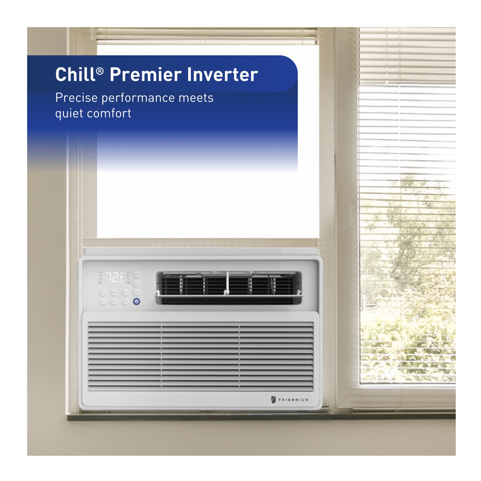 Friedrich Chill Premier 10000 BTU 115V Smart Window White Air Conditioner