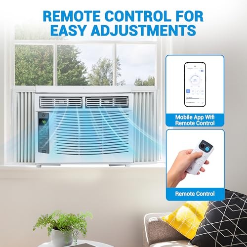 6000-BTU Window Air Conditioner Up to 250 Sqf | Remote Control, Cool & Fan