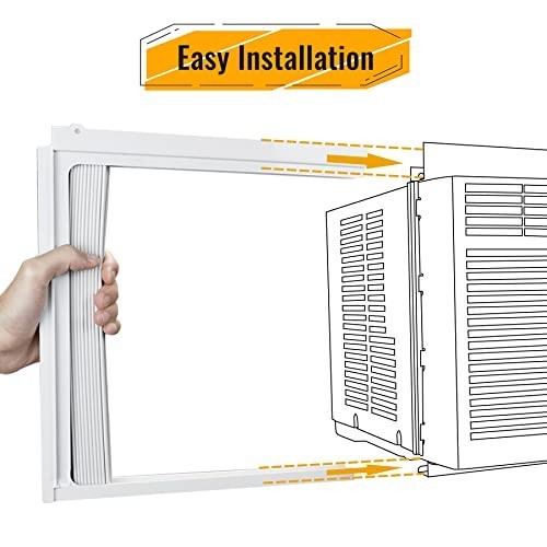 Window Air Conditioner Side Panel and Frame Set 12000 BTU Accordion Filler Kit