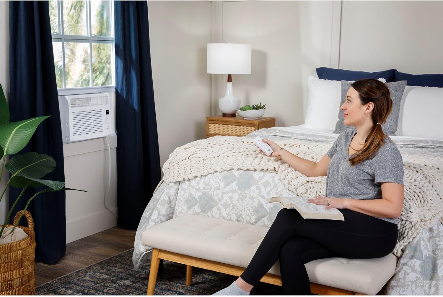 Electronic Window Air Conditioner 6000 BTU Efficient Cooling Smaller Areas Like