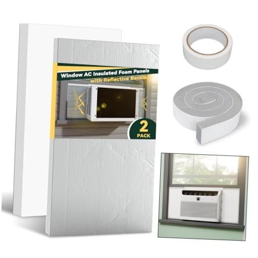 Window Air Conditioner Insulation Foam Panels with Aluminum Foil Surface, AC