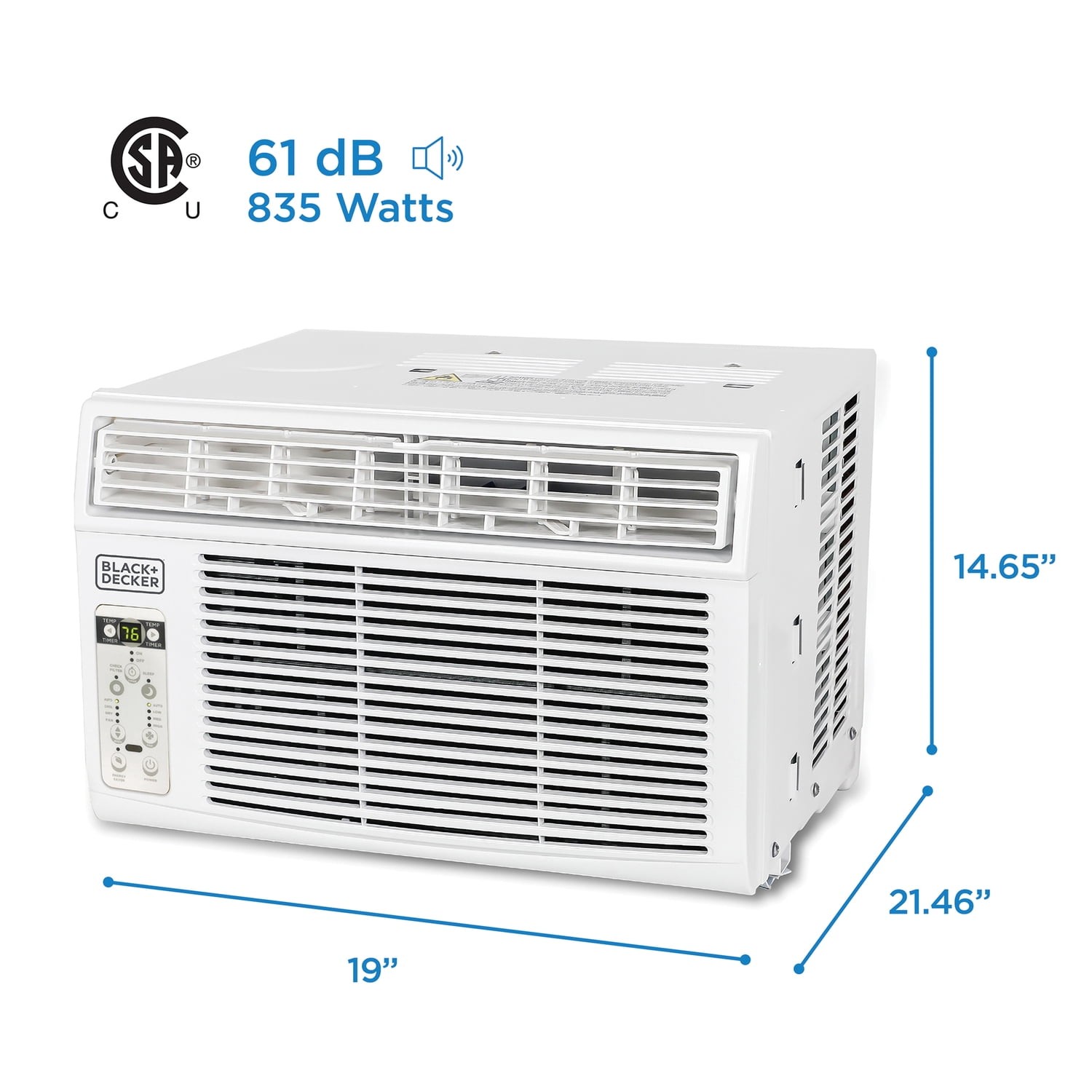 10,000 BTU Window Air Conditioner Unit, AC Cools Up to 450 Square Feet, Energy E