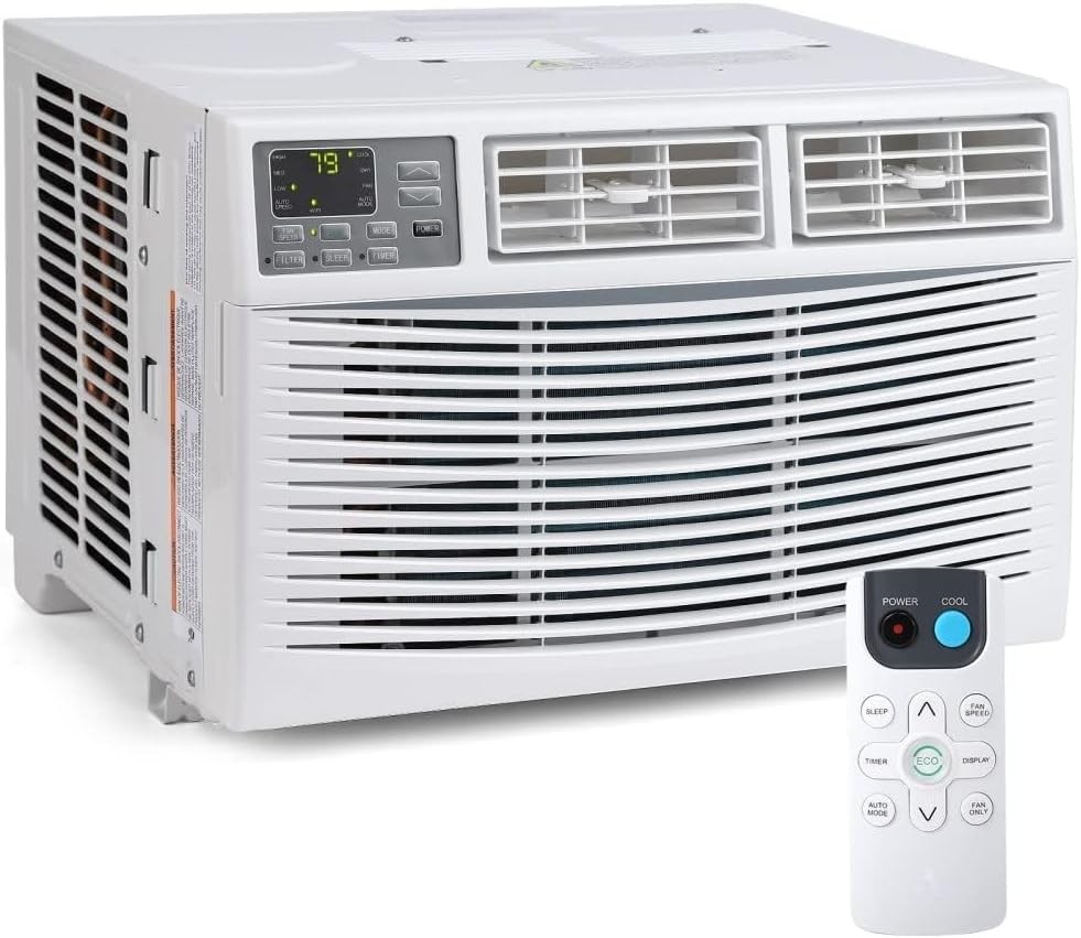 6000-12000 BTU Window Air Conditioner AC Unit w/without WiFi App Remote Control