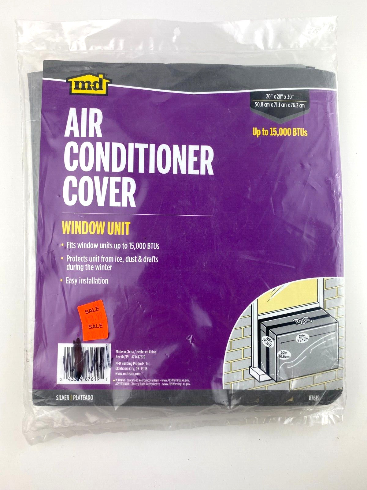 Air Conditioner Cover FOR AC Window Unit 20″x28″x30″