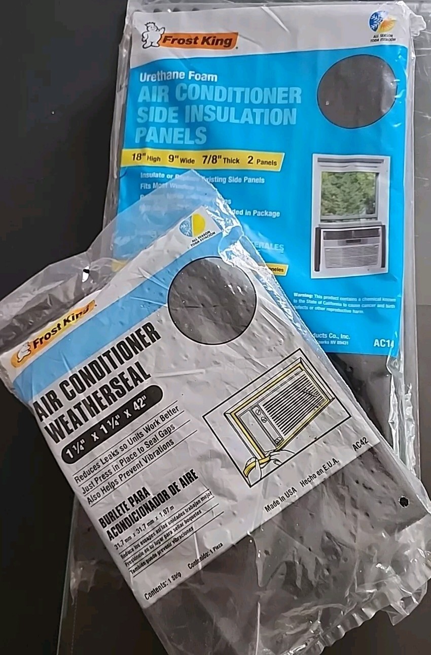 Frost King Window Air Conditioner Foam Side Insul Panels & Weather Seal Bundle