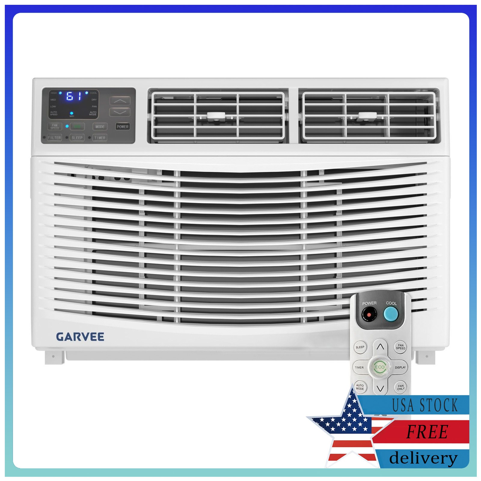 Smart Window Air Conditioner 12000 BTU Energy Efficient Cools Up to 550 Sq Ft