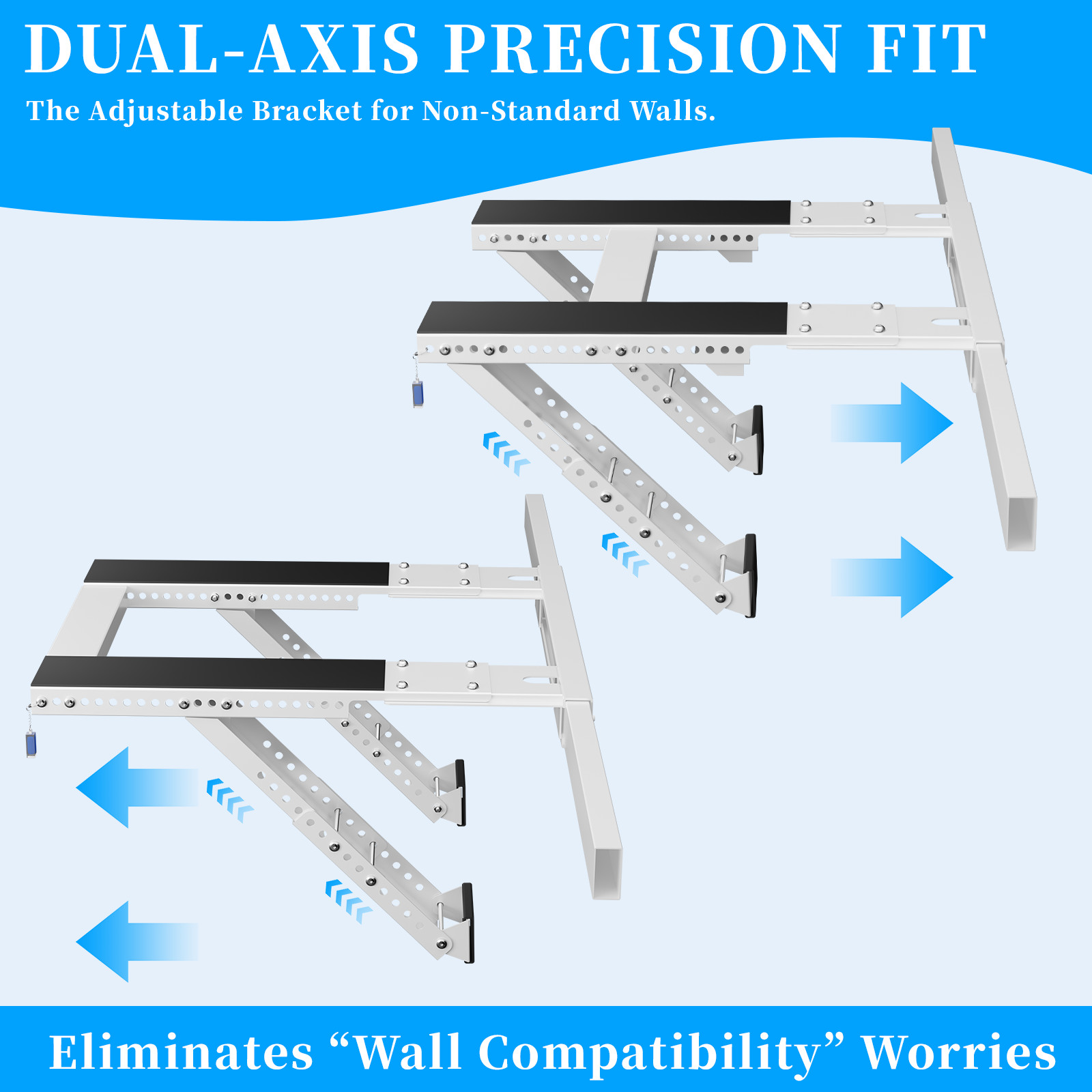 No Drill Window AC Bracket,Adjustable Window Air Conditioner Support Bracket