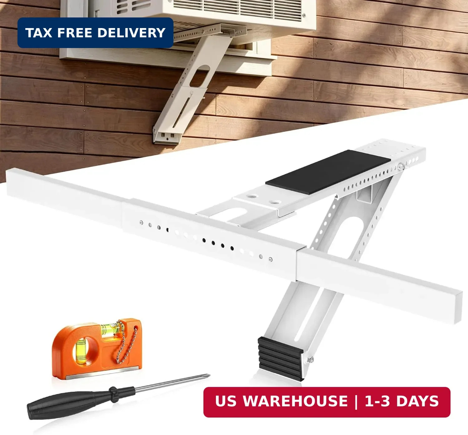 No Drilling Window AC Bracket,HVAC Brackets Fits Single & Double-Hung Windows,Ho