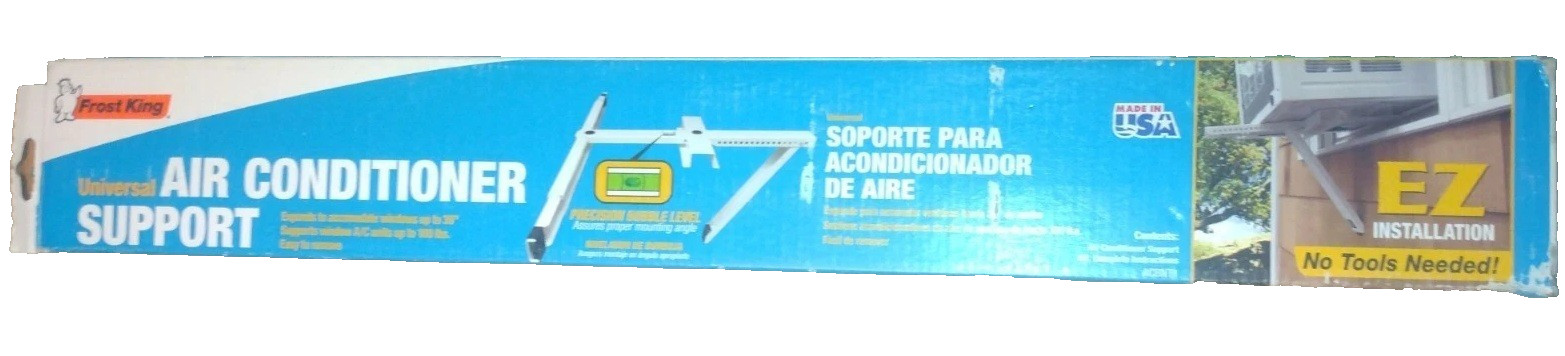 T-Frame Air Conditioner Bracket, Frost King No Tools Needed, White, ACBNT1 NEW