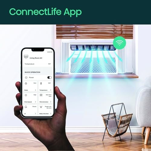 8000 BTU Window Air Conditioner Unit for Bedroom Garage Single Living Room,