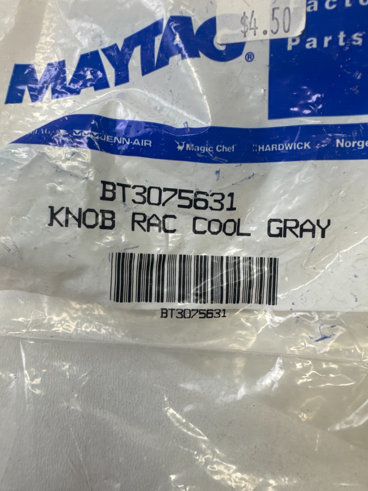 Genuine OEM Maytag BT3075631 Air Conditioner Control Knob Gray