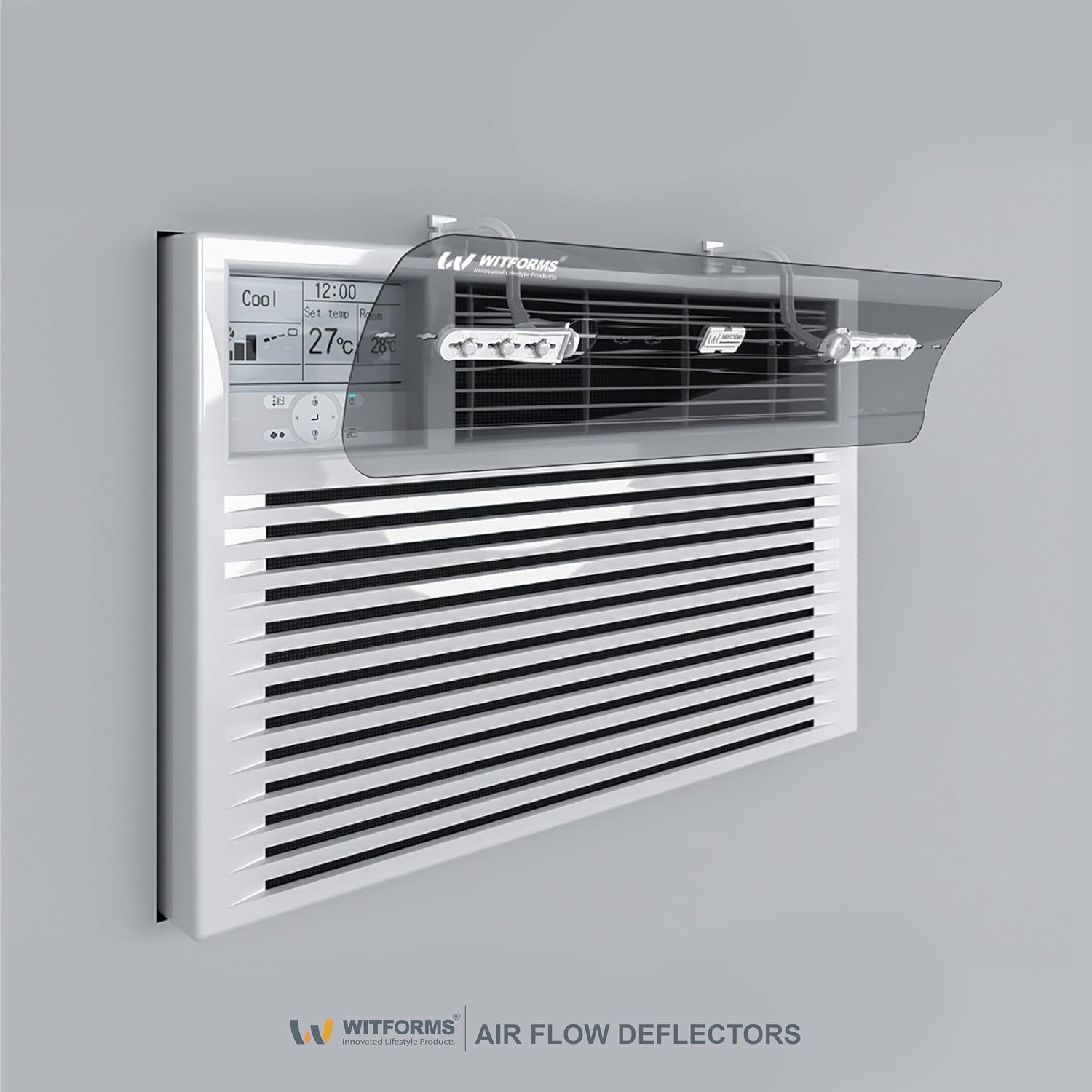 WITFORMS Window AC Air Deflector – 24″ Length for TOP VENT Window Units ONLY – T
