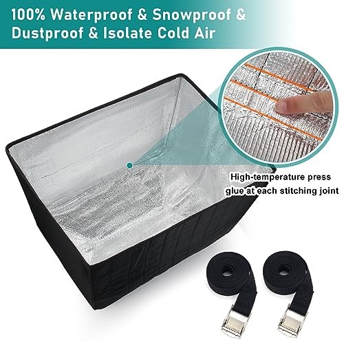 Winter Window Air Conditioner Cover Waterproof for Outside 21Wx16Dx15H Black