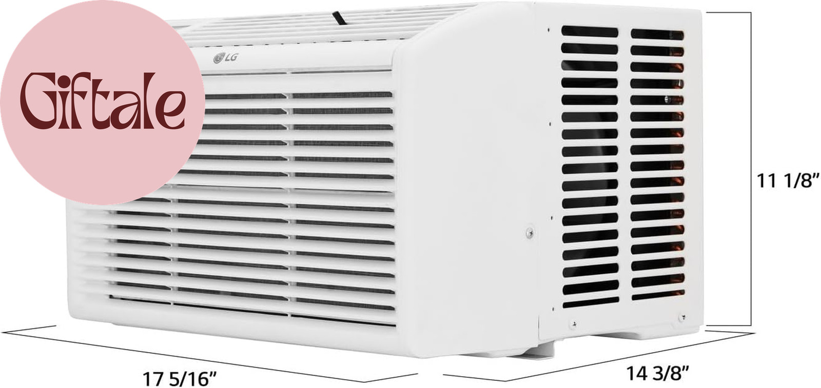 6,000 BTU Window Air Conditioner, 115V, Cools 250 Sq.Ft. for Bedroom, Den, Livin