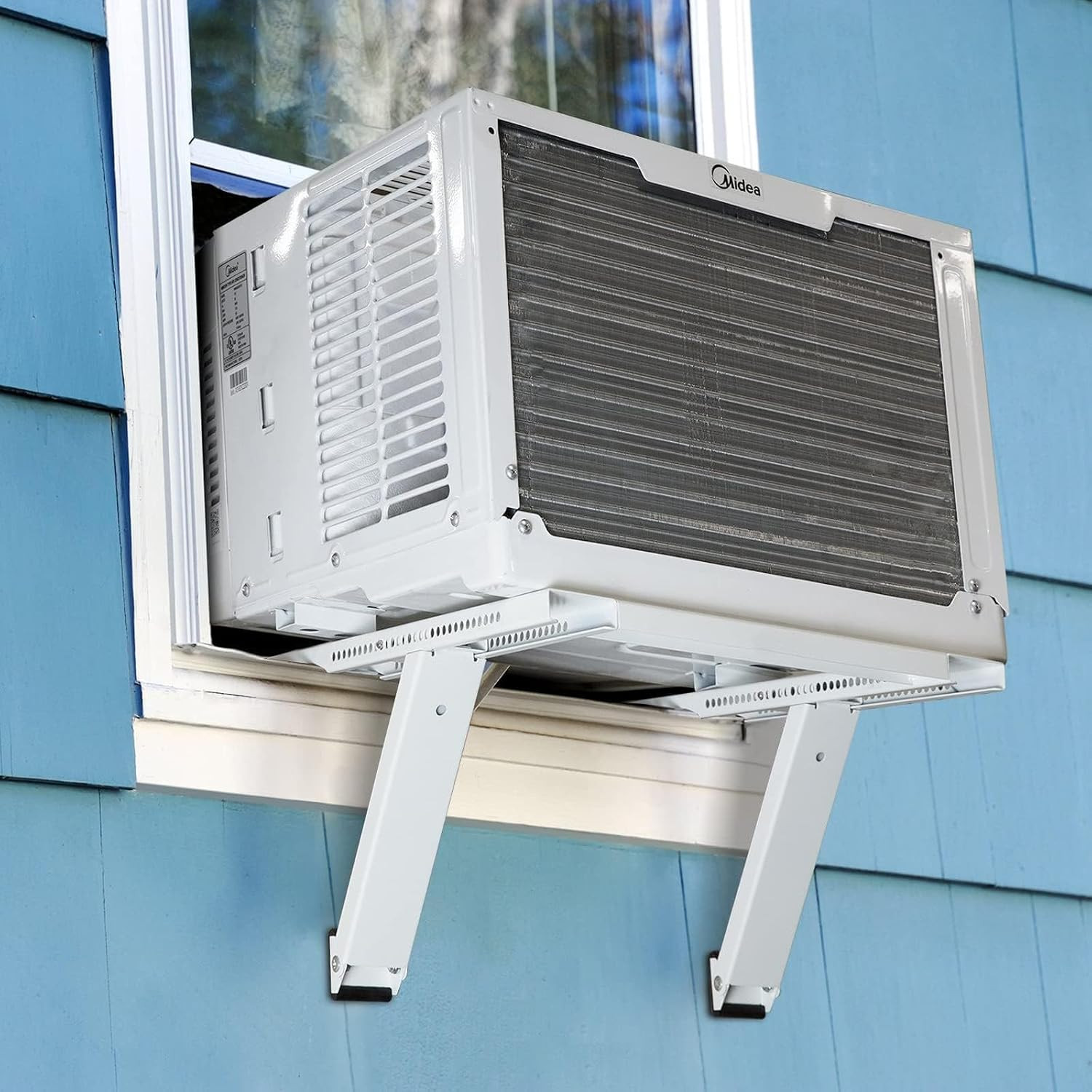 Window AC Bracket No Drill Air Conditioner Support to 200Lbs | No Drill Ac Suppo
