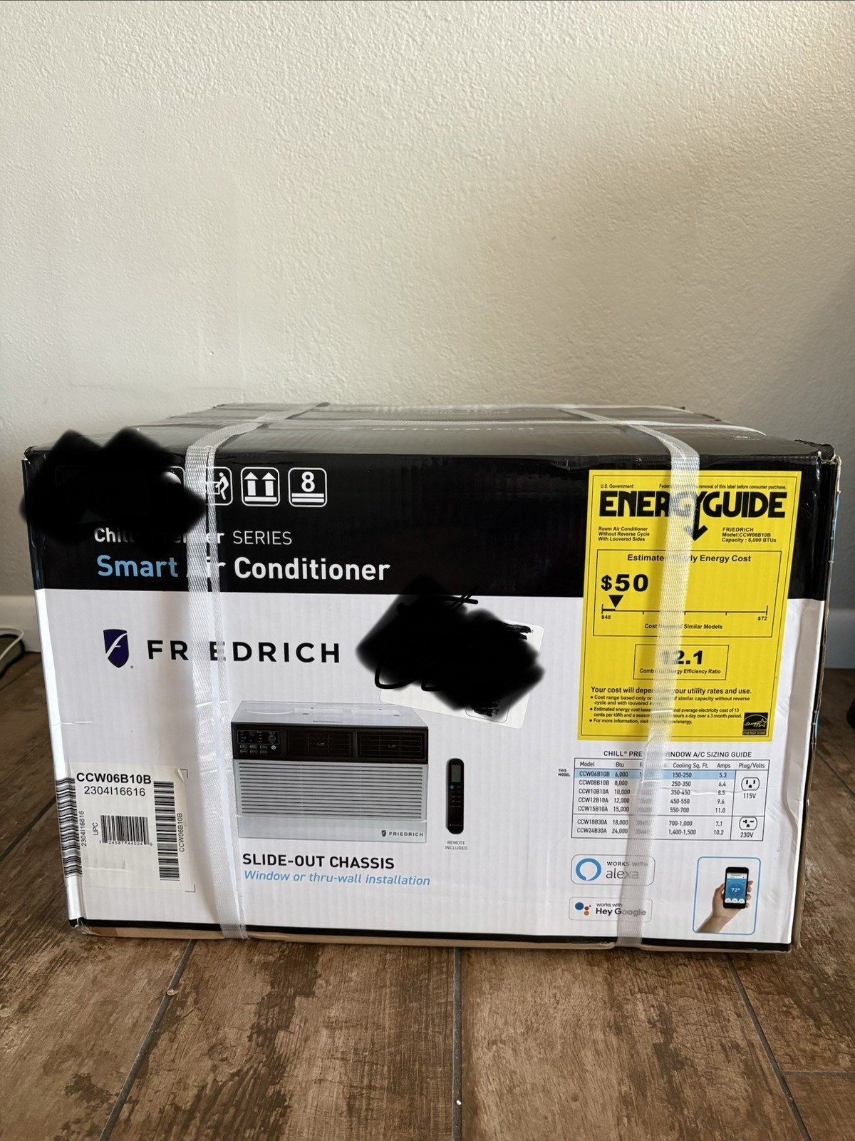 Friedrich CCW06B10BC 6000 BTU Window Smart Air Conditioner