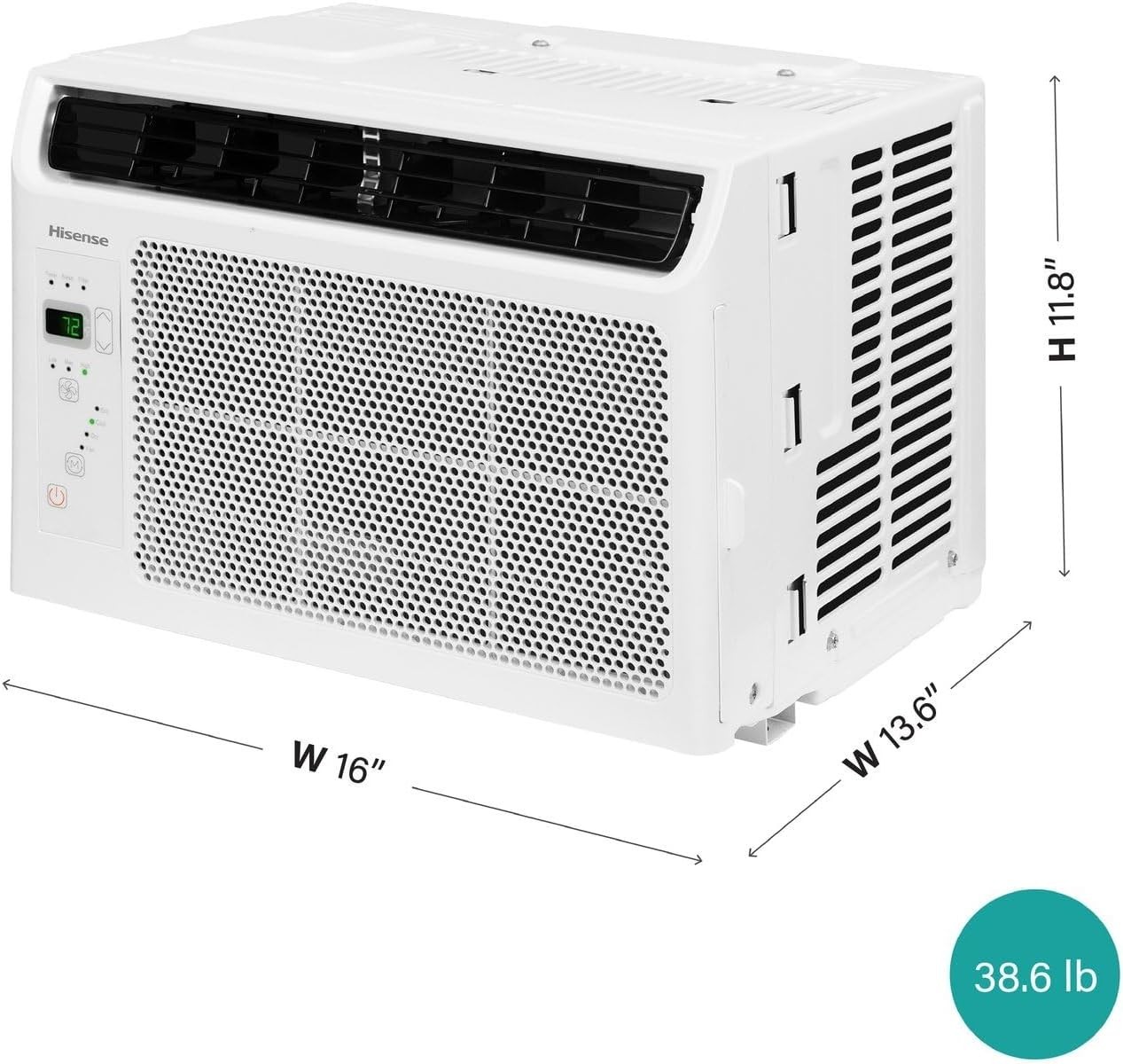 6000 BTU Window Air Conditioner Unit for Bedroom Garage Single Living Room, S…
