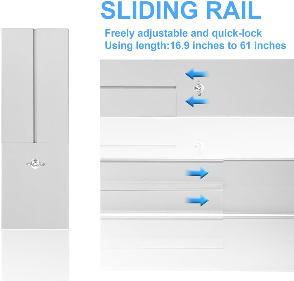 Portable Sliding Door Air Conditioner Kit, Adjustable AC Sliding Door Vent Kit 1