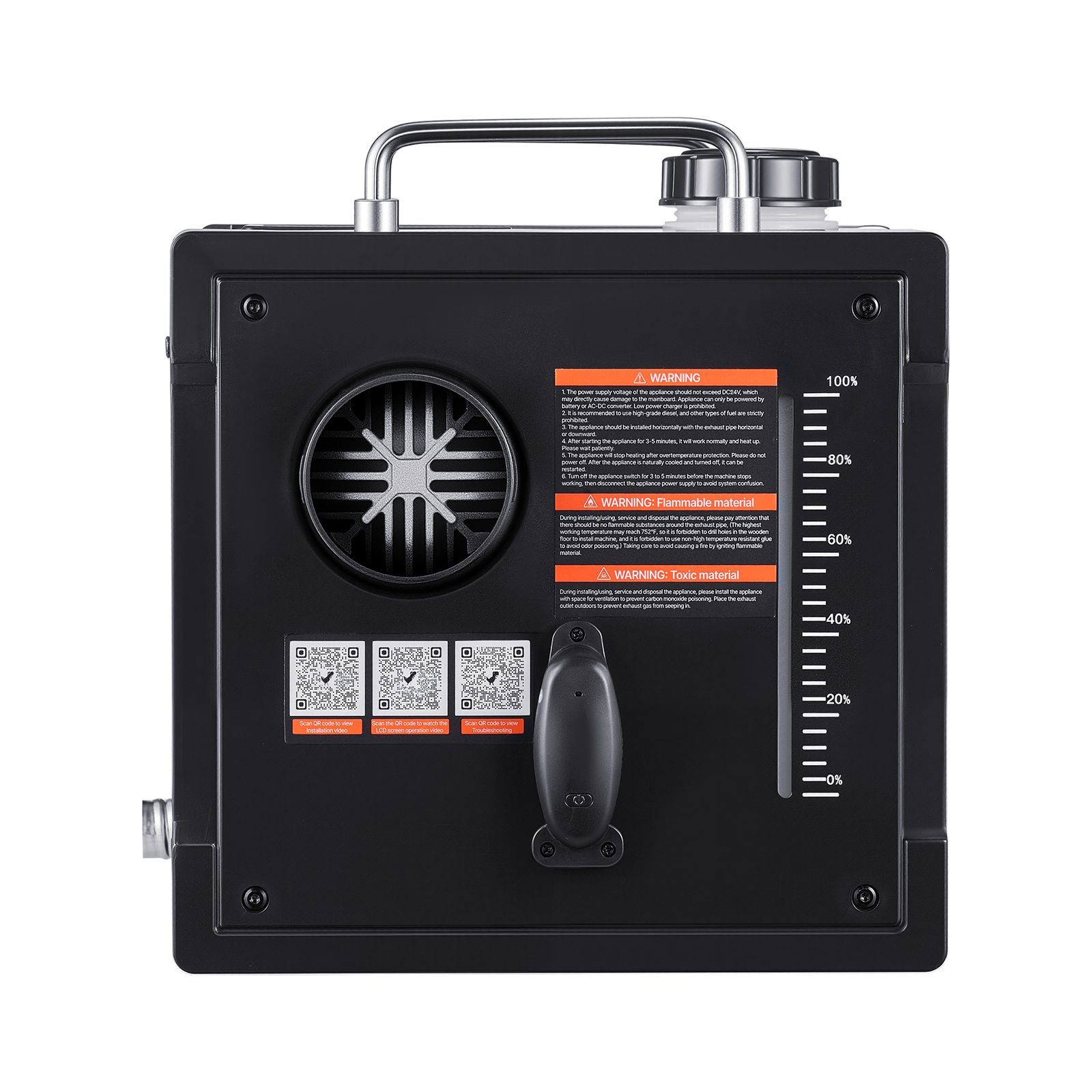 8KW 12V/ 24V Portable Diesel Air Heater with Bluetooth, Remote, LCD Screen