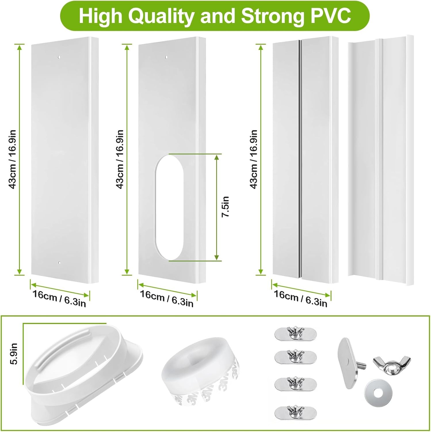 Upgrade Portable Ac Window Vent Kit Ac Window Seal Kit,Portable Air Conditioner