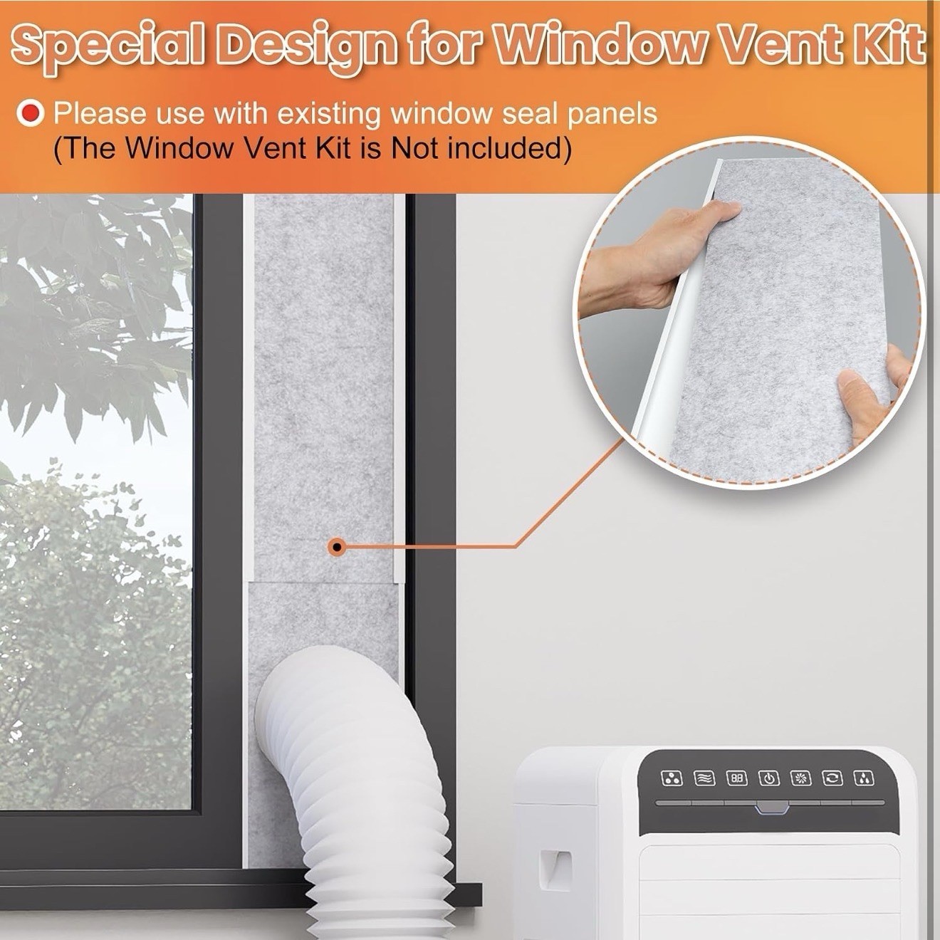 Insulated Foam Panels for Portable Air Conditioner Window Vent Kit 3pcs – A0003