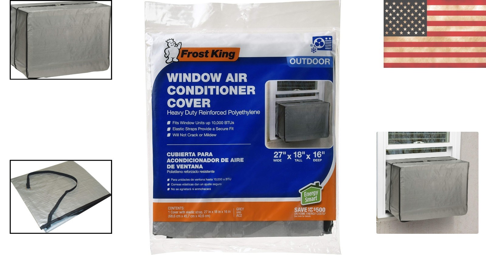 Water-Resistant Silver AC Cover 18x27x16 – Secureing Your AC Unit from Damage