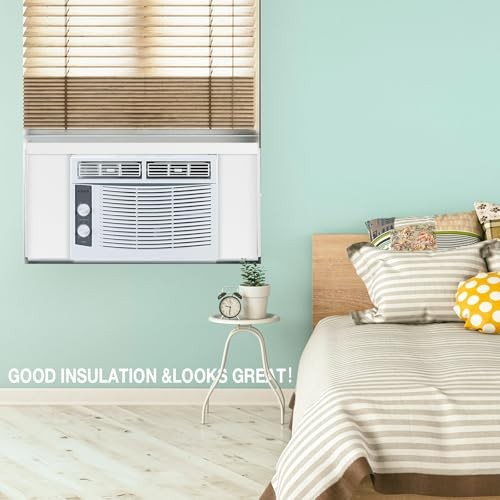 Air Conditioner Foam Insulation Window Kit 2 Pack, AC Side Panels Kits, White