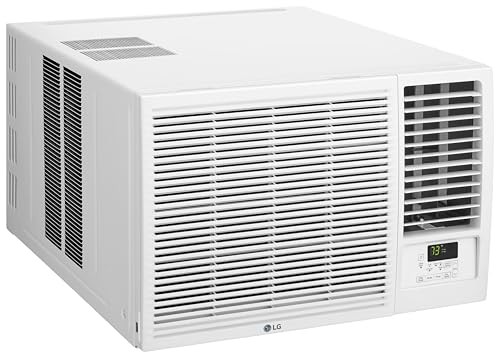 LG 18,000 BTU WINDOW AC COOL HEAT W/REMOTE 208V R32 LW1823HR – WHITE