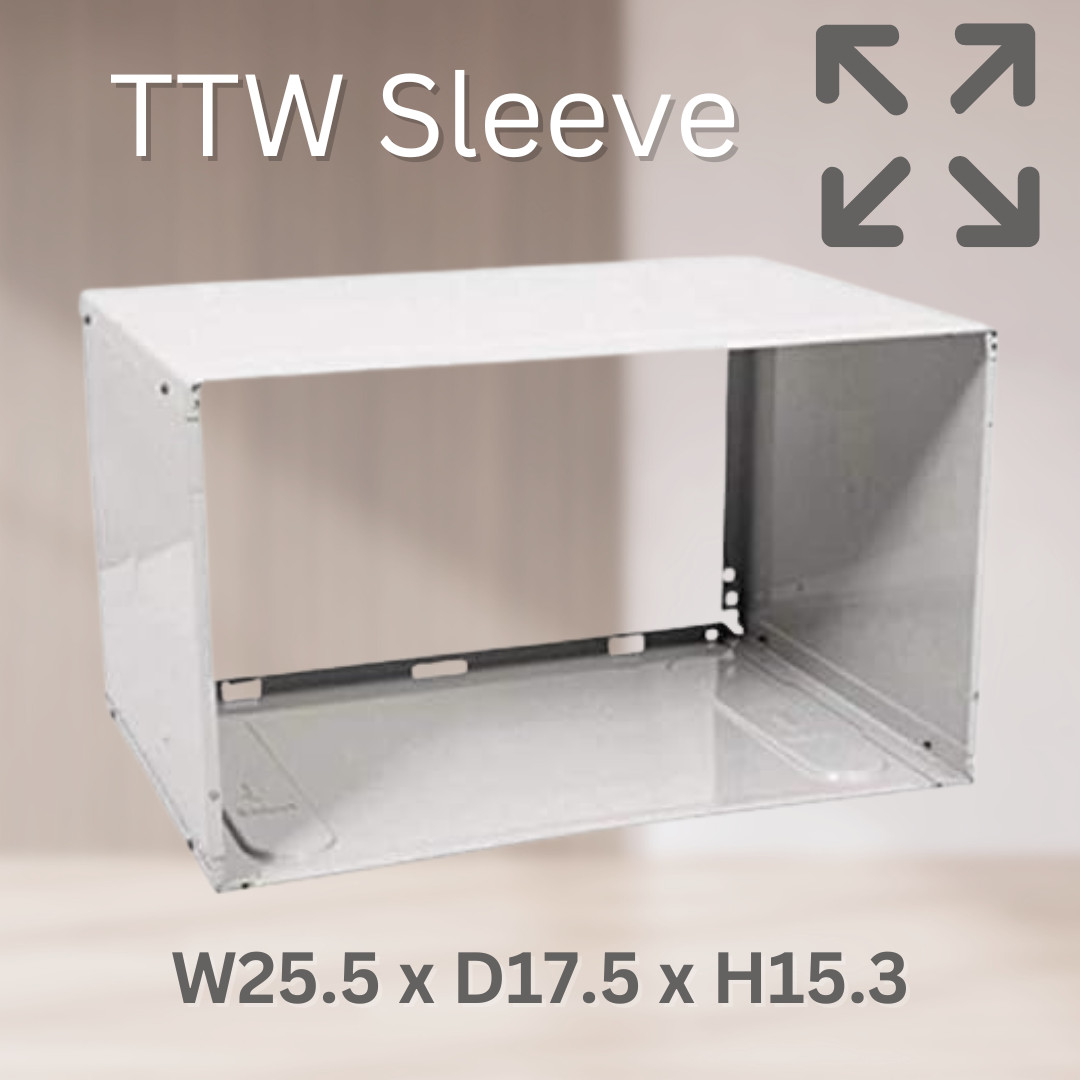 Universal Through the Wall Folded Metal Wall Sleeve