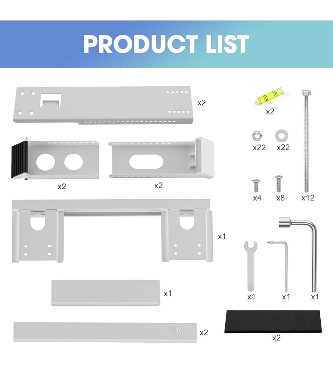 Air Conditioner Window Support Bracket, Adjustable, No Drilling, Holds 220lbs