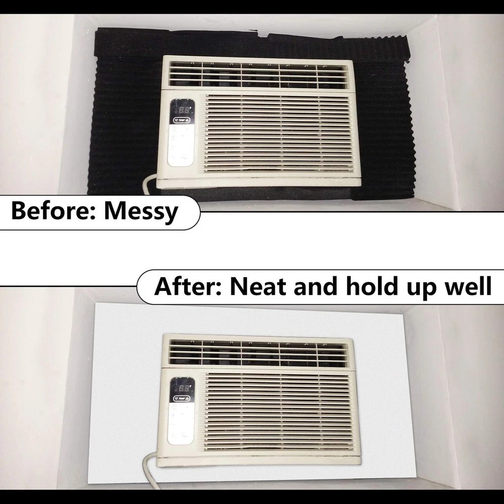 Window Air Conditioner Side Insulated Foam Panel, One-piece Full Surround Insula