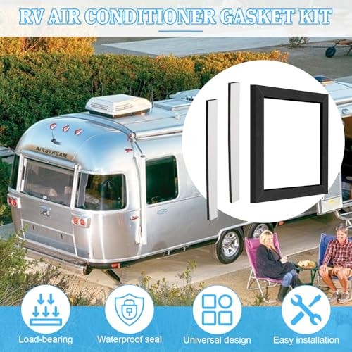 14″ x 14″ Universal RV Roof Air Conditioner Gasket, Replaces 25071 RV AC Black