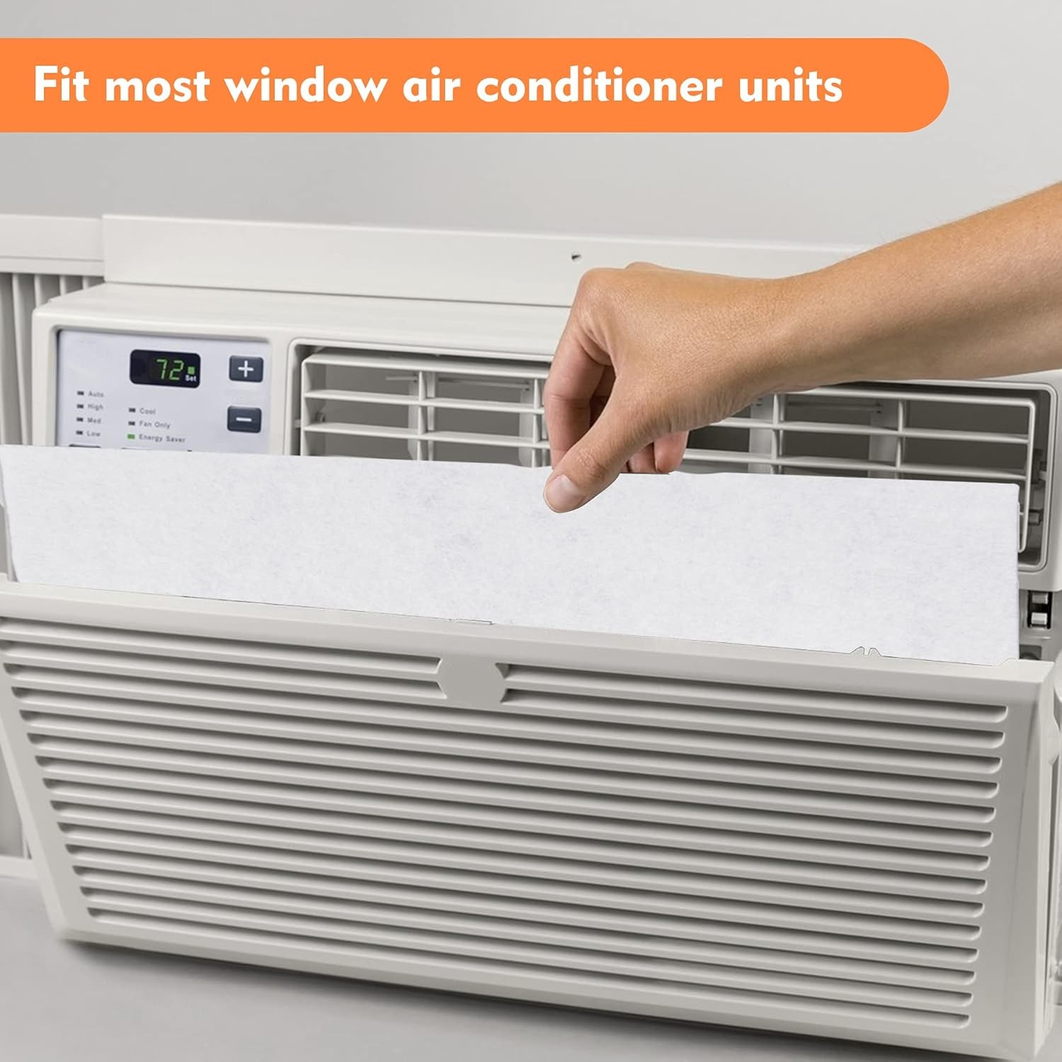 Window Air Conditioner Filter Replacement 24″ W x 15″ H x 1 4″ T Universal Fit