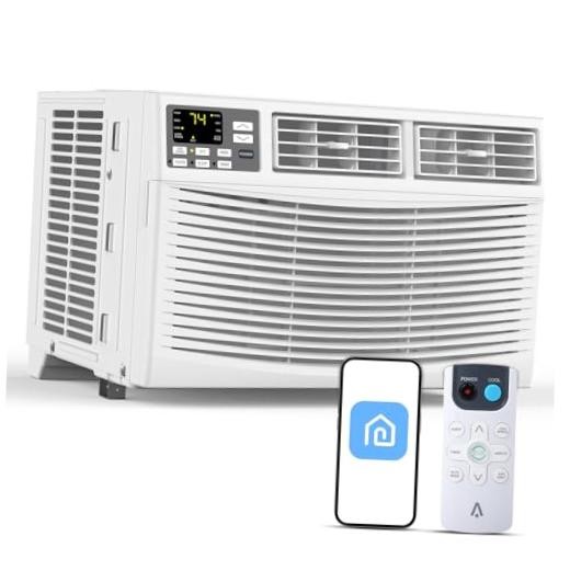 8000 BTU Window Air Conditioner with WiFi, 3 in-1 1 Count (Pack of 1) White